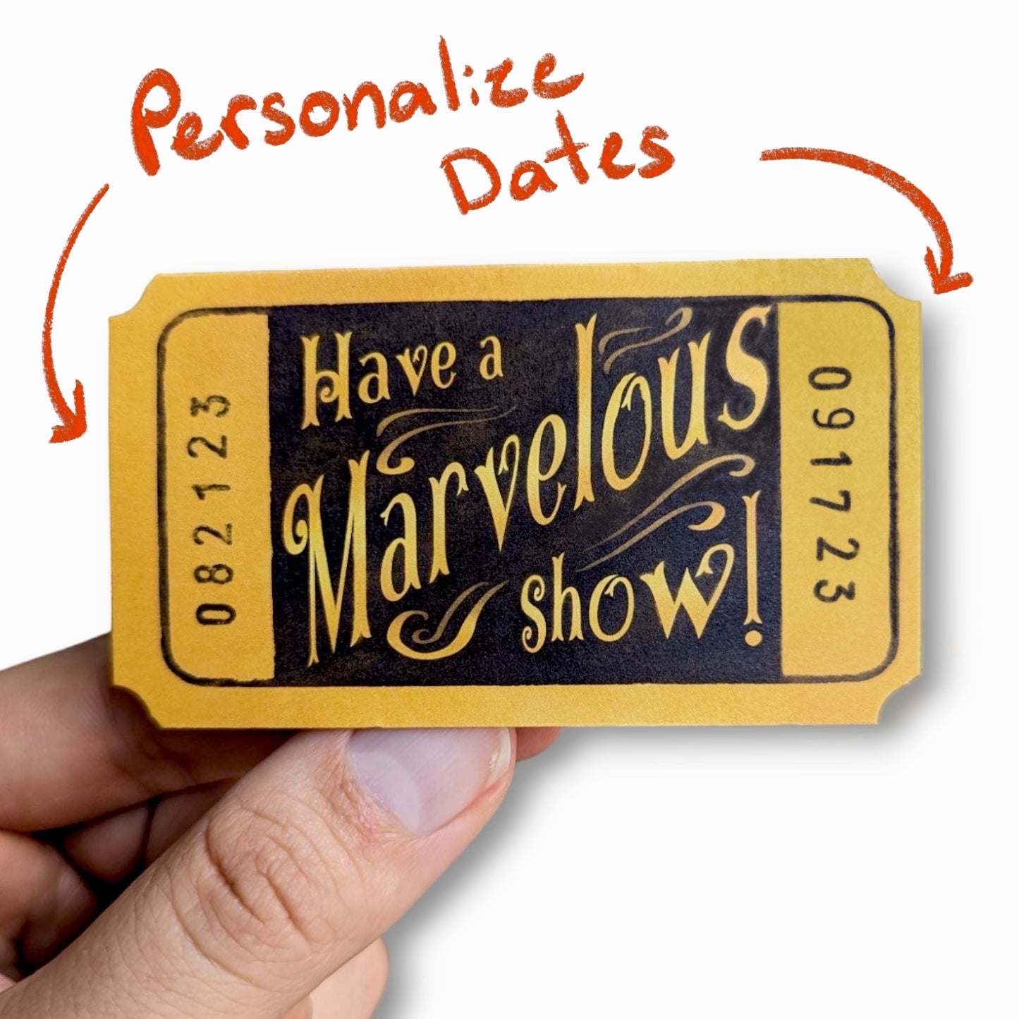3.5" Mini Ticket Stub Keepsake