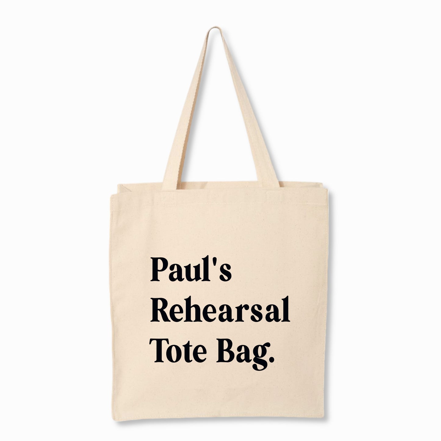 Personalized Rehearsal Tote Bag
