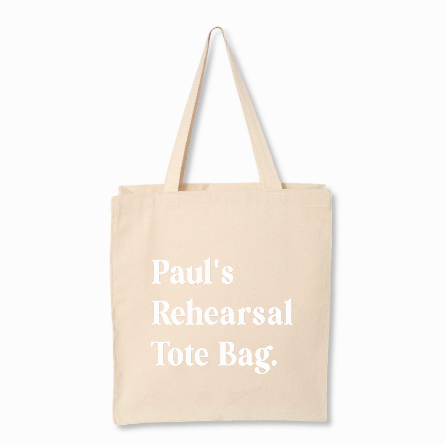 Personalized Rehearsal Tote Bag