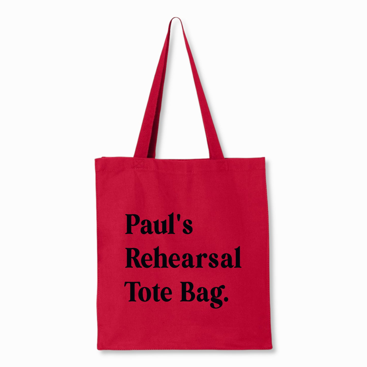 Personalized Rehearsal Tote Bag