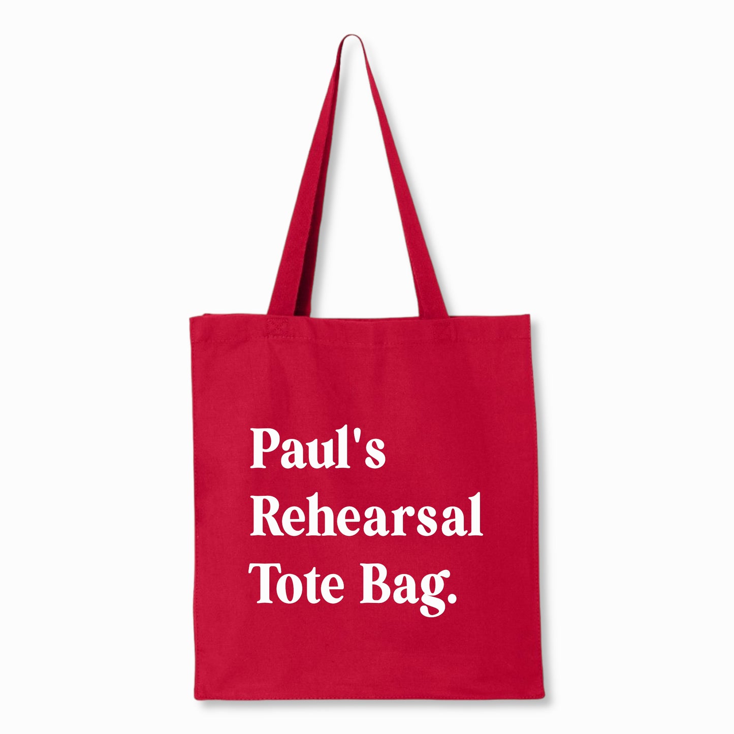 Personalized Rehearsal Tote Bag