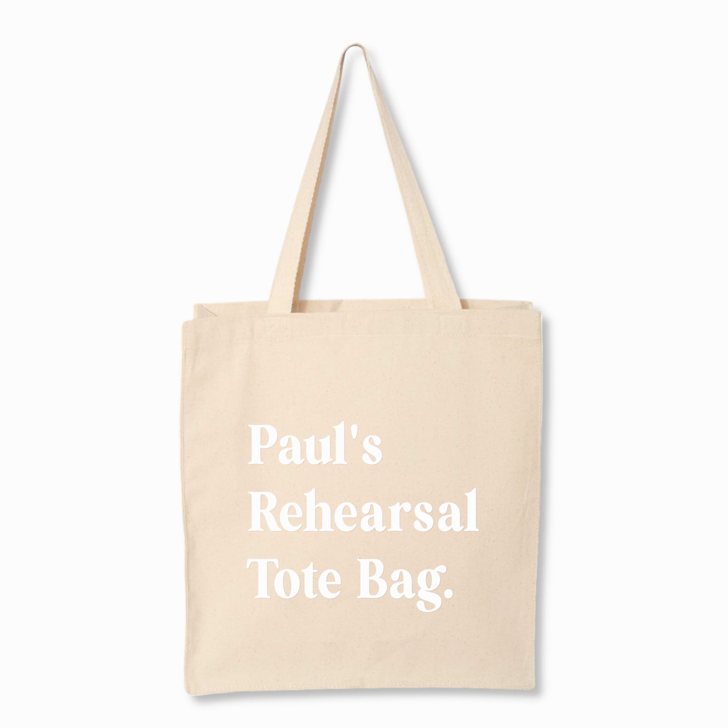 Personalized Rehearsal Tote Bag