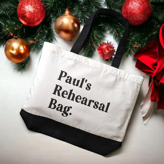 Personalized Rehearsal Bag