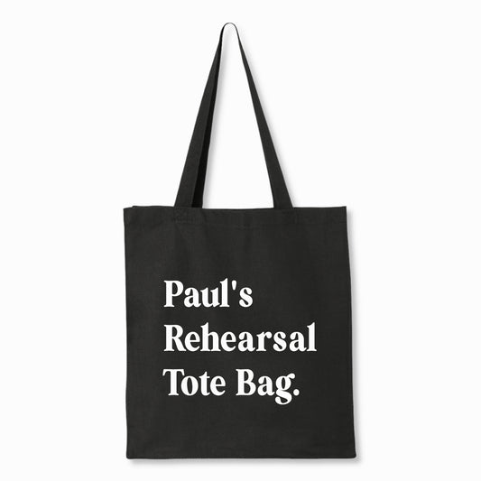 Personalized Rehearsal Tote Bag